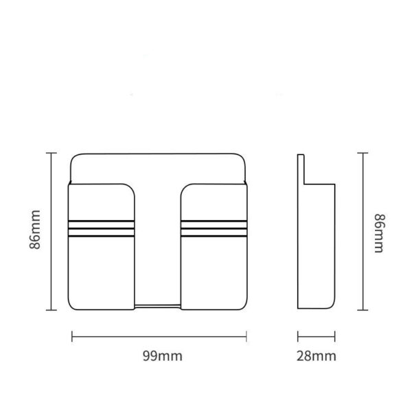 Mobile Phone Charging Storage Rack Punch-free Sticky Storage Box - Image 3