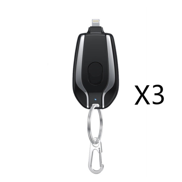 1500mAh Mini Power Emergency Pod Keychain Charger With Type-C Ultra-Compact Mini Battery Pack Fast Charging Backup Power Bank - Image 3