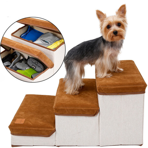 Foldable Storage Pet Dog Stairs - Image 4
