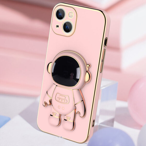 3D Astronaut Phone Case Anti-Drop Electroplating Bracket - Image 7