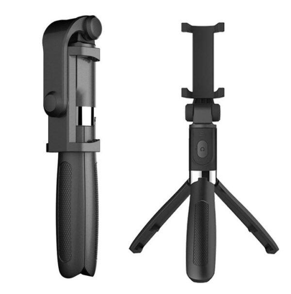 Compatible with Apple, Tripod Selfie Stick Mobile Universal Live Triangle Bracket One Bluetooth Selfie Artifact - Image 5