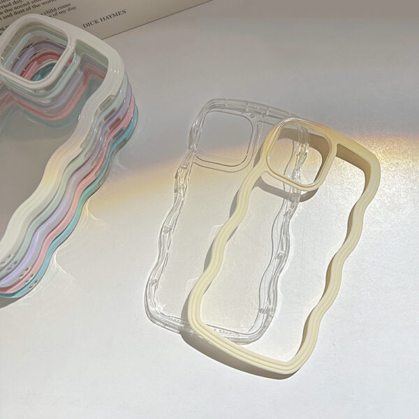 Wave Border Mobile Phone Case Solid Color Simple Candy Color - Image 7