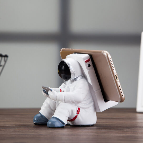 Simple Astronaut Mobile Phone Stand Student Desktop Holder Cute Spaceman Cell Phone Holder Creative Gift Small Desk Decoration - Image 2