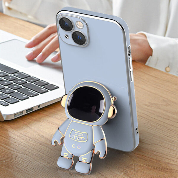 3D Astronaut Phone Case Anti-Drop Electroplating Bracket - Image 10