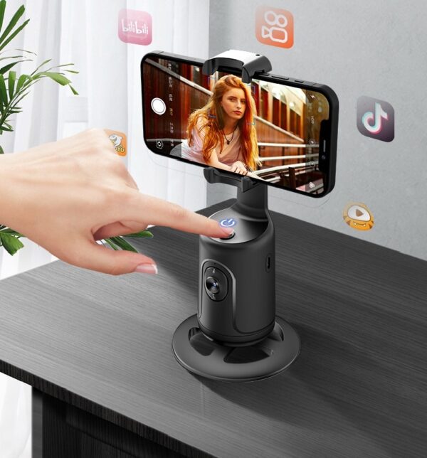 360 Auto Face Tracking Gimbal AI Smart Gimbal Face Tracking Auto Phone Holder For Smartphone Video Vlog Live Stabilizer Tripod - Image 6