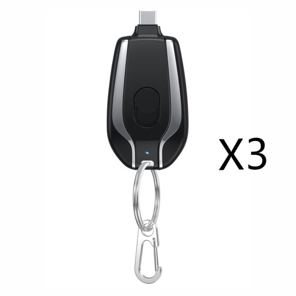 1500mAh Mini Power Emergency Pod Keychain Charger With Type-C Ultra-Compact Mini Battery Pack Fast Charging Backup Power Bank - Image 7