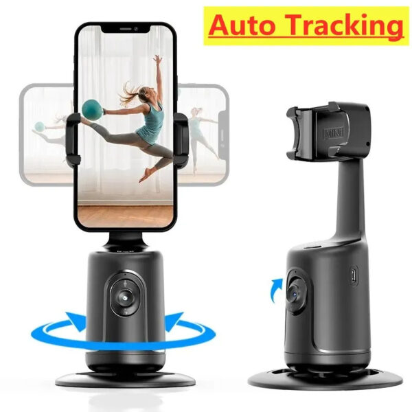 360 Auto Face Tracking Gimbal AI Smart Gimbal Face Tracking Auto Phone Holder For Smartphone Video Vlog Live Stabilizer Tripod - Image 4