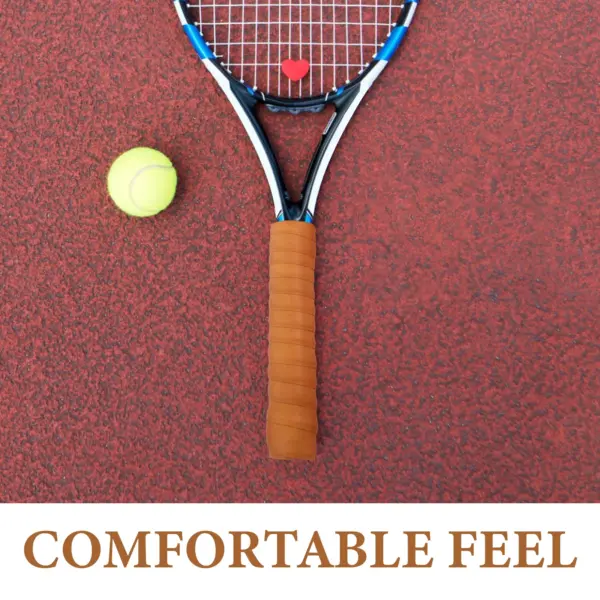 Tennis Racket Grip Brown Sweat Absorbent - Image 4