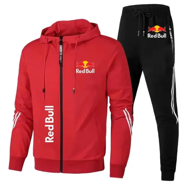 Red Bull Logo Men's Hoodie - Image 7
