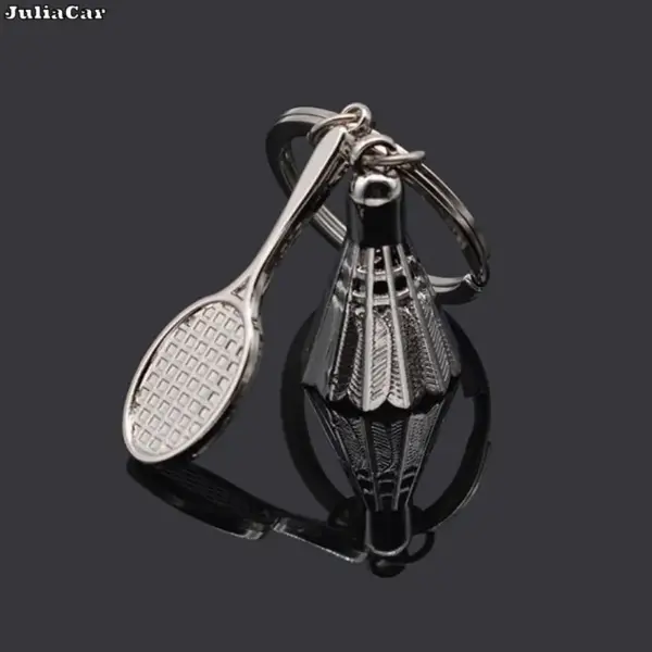 Badminton and racket key chain - Image 2