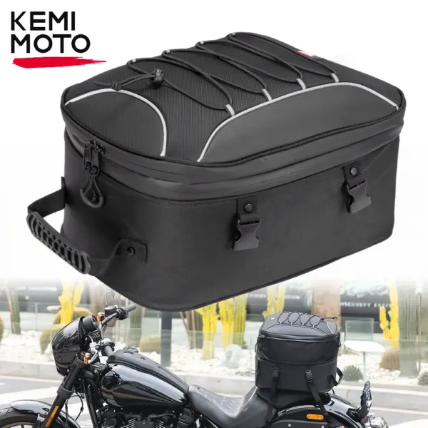 Motorcycle Rear Seat Luggage Bag - Image 2