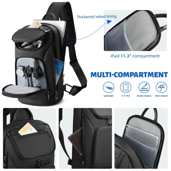 Heroic Knight New Men Chest Bag - Image 6