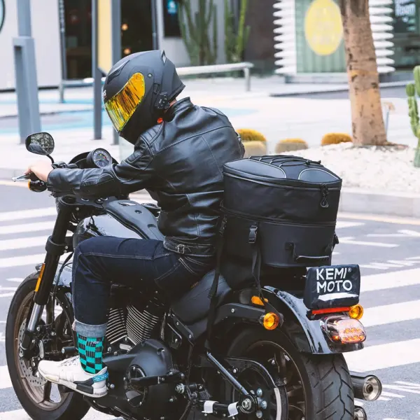 Motorcycle Rear Seat Luggage Bag - Image 5