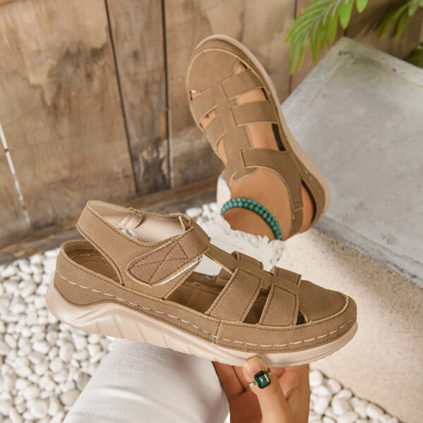 Harajuku Roman Closed Toe Fashion Platform Sandals For Women - Image 3