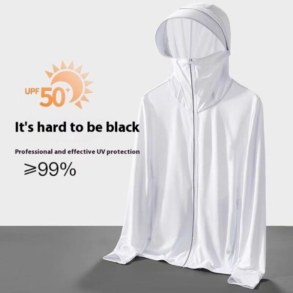 Ice Silk Sun Protection Clothing Men's UV Protection Fishing Jacket - Image 5
