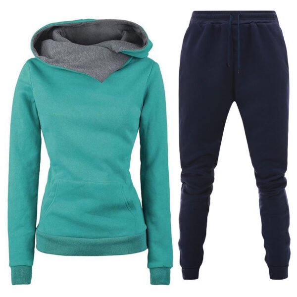 New Plush Hooded Sportswear Suit For Women - Image 10