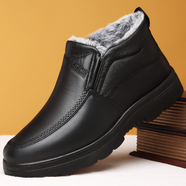 Winter Middle-aged And Elderly Thickened Non-slip Waterproof Fleece-lined Cotton Shoes - Image 3