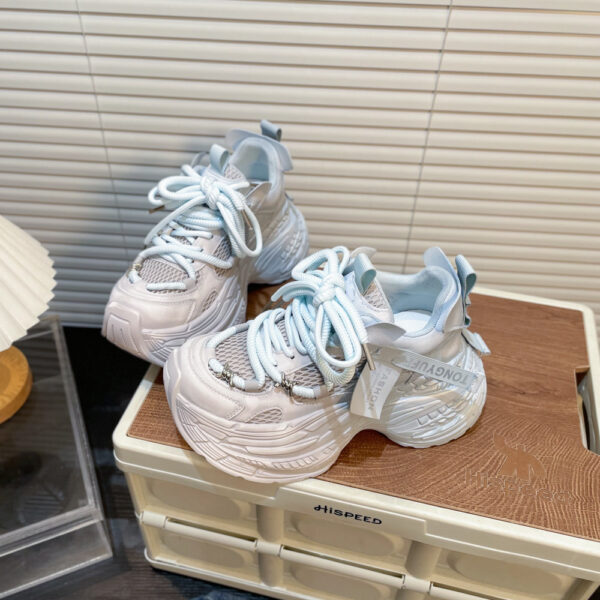 Thick Bottom Gradient Colorblock Daddy Shoes - Image 4