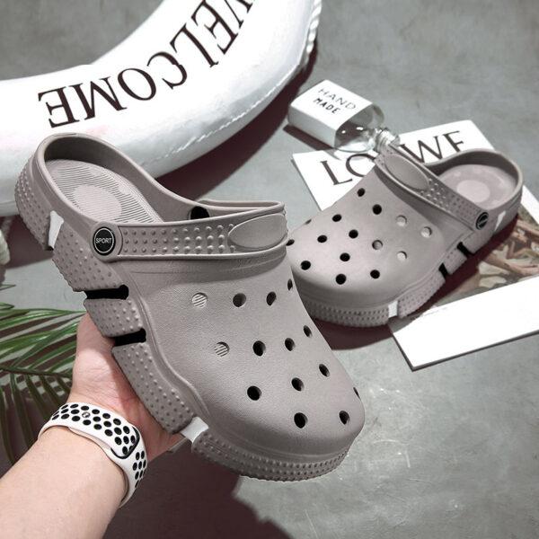 Trendy Non-slip Soft Bottom Hollow-out Closed Toe Sandals - Image 4