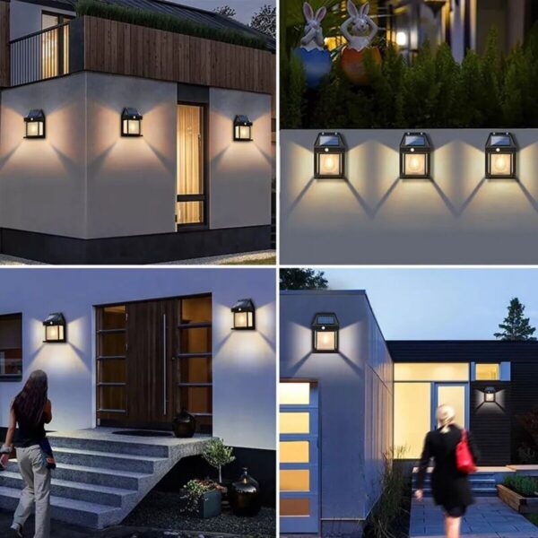 Solar Power PIR Motion Sensor Wall Lights LED Outdoor Garden Security Lamp UK - Image 3