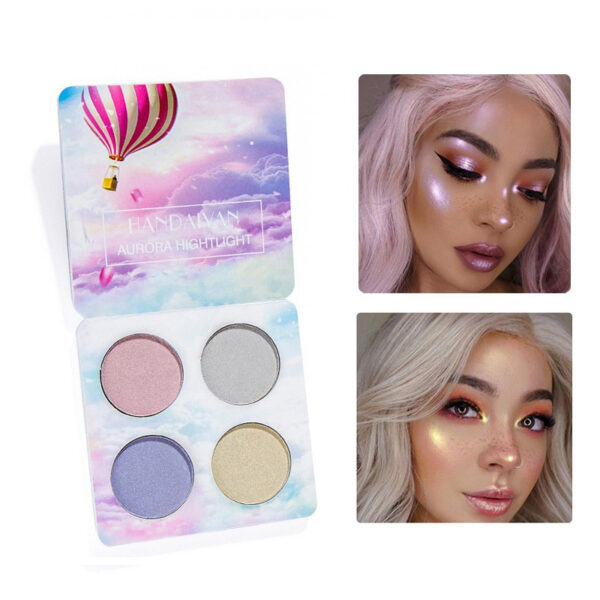 Palette Matte Eyeshadow Pallete Glitter Powder Eye Shadow Earth Shadow Brush Set - Image 3
