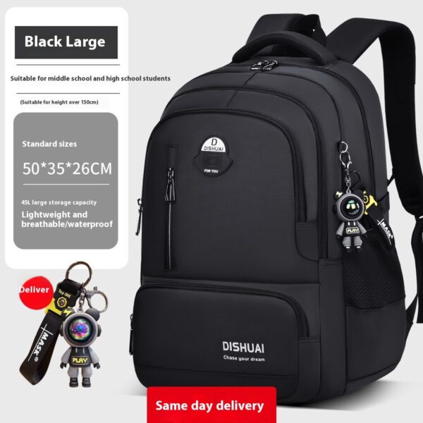 Backpack For Boys Large Capacity Lightweight - Image 4