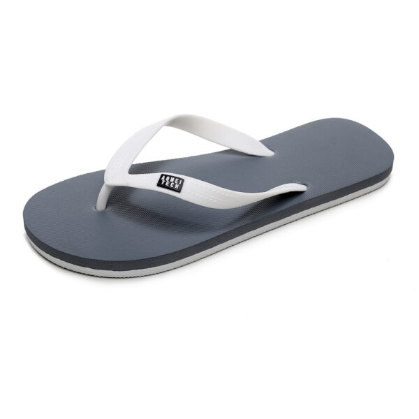 Men's Trendy Rubber Non-slip Fashion Flip-flop Beach Slippers - Image 3