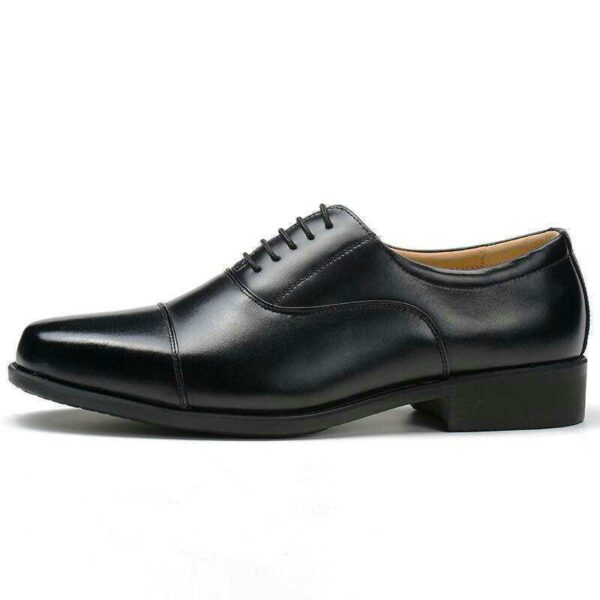 Mesh Three Connector Business Casual Leather Shoes - Image 3