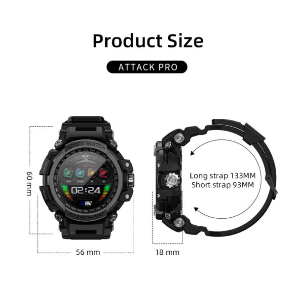 Three-proof Outdoor Sport Smart Watch Bluetooth Calling - Image 7