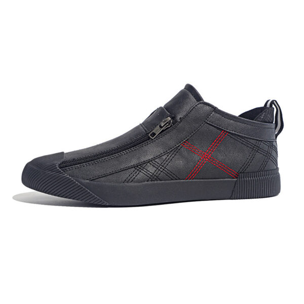 Leather Shoes Breathable Casual Fashion Low-top Sneakers