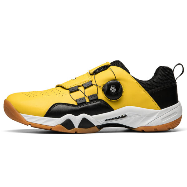 Non-slip Tennis Badminton Shoes, Breathable Rotating Buckle Lace-up Sneakers - Image 4