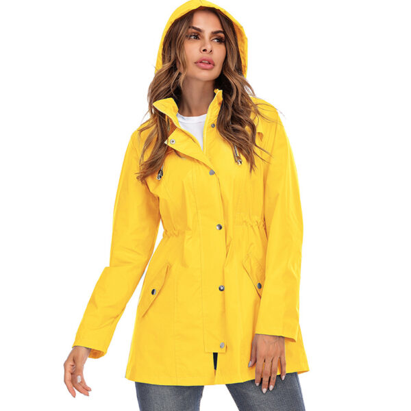 Waterproof zipper raincoat jacket - Image 4
