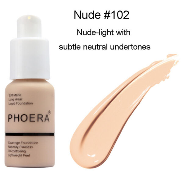 Explosive Press Type Oil Control Natural Color Matte Concealer Foundation Cream - Image 9