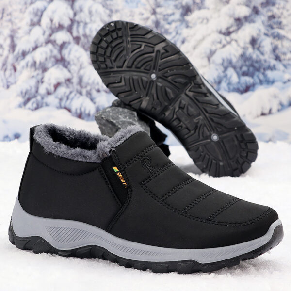 Cotton-padded Shoes Men's Fleece-lined Thick Leisure Warm Snow Boots - Image 7