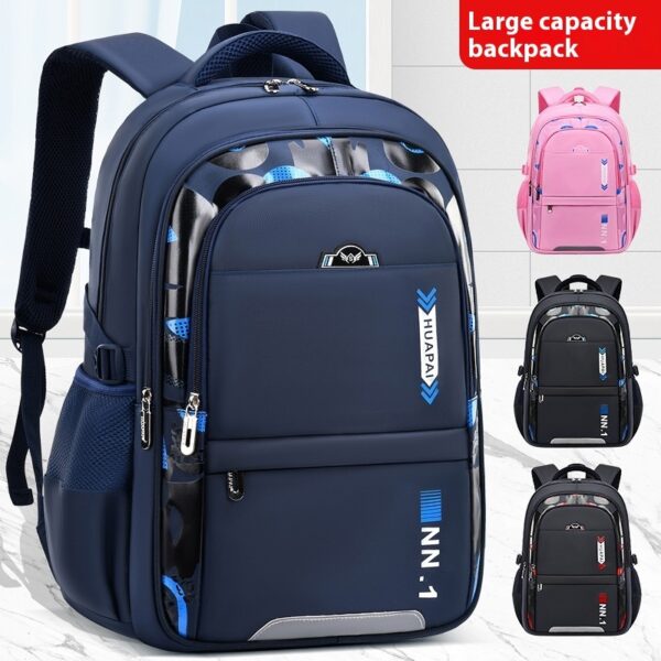 Children's Junior And Middle School Students Large Capacity Backpack - Image 2