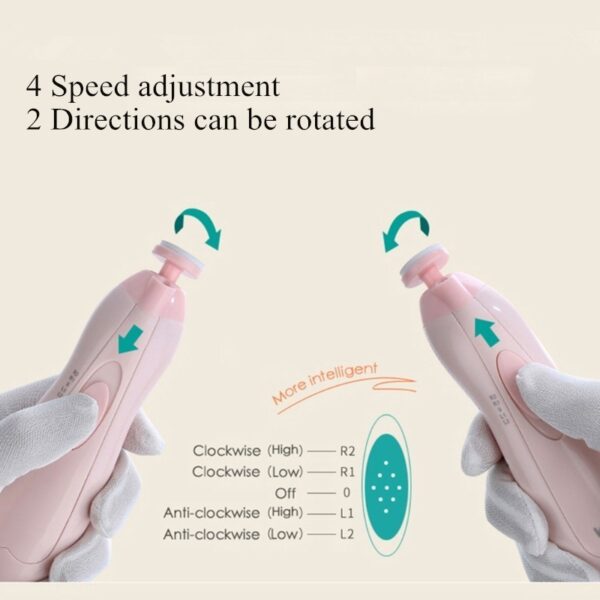 Anti-scratch Multifunctional Baby Electric Nail Polisher - Image 3