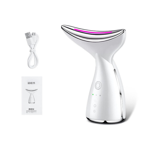 EMS Microcurrent Neck Face Beauty Device With 3 Colors LED Photon Therapy Skin Tighten Reduce Double Chin Face Lifting Devices - Image 8