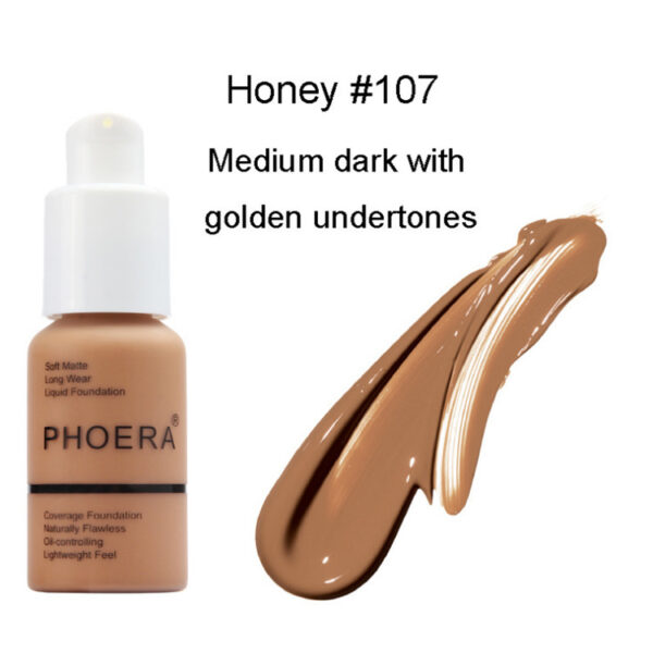 Explosive Press Type Oil Control Natural Color Matte Concealer Foundation Cream - Image 5