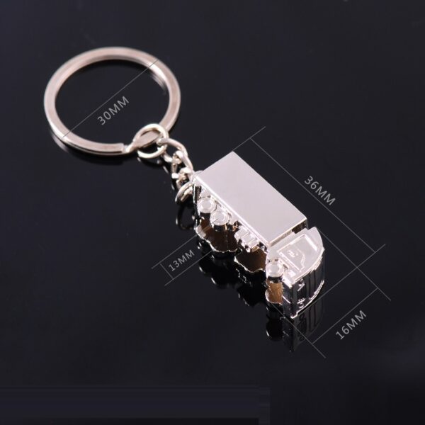 Creative Three-dimensional Truck Model Metal Keychains Car Advertising Pendant Accessories - Image 6
