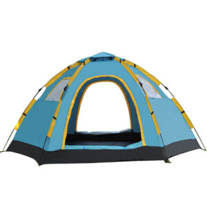 Outdoor quick tent, 5-8 people camping tent camping, lazy quick six angle speed tent