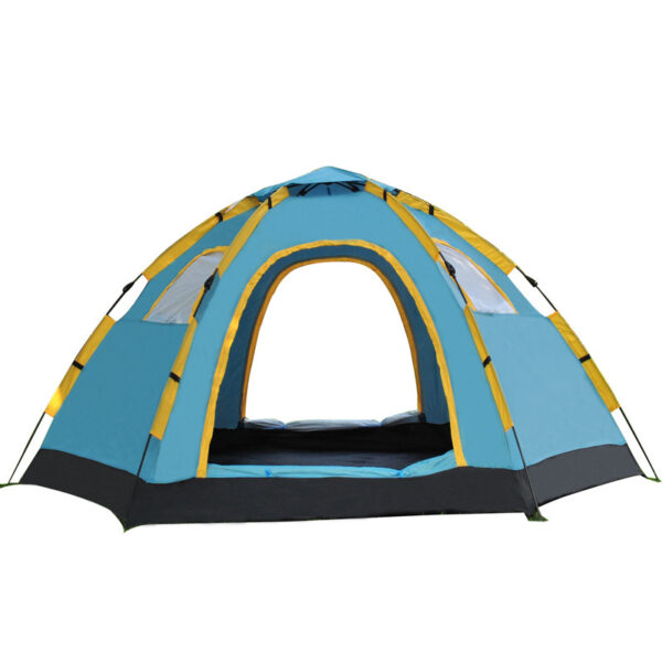 Outdoor quick tent, 5-8 people camping tent camping, lazy quick six angle speed tent