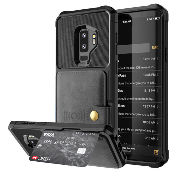 Luxury PU Leather Wallet Case for Samsung Galaxy S10 S9 Plus