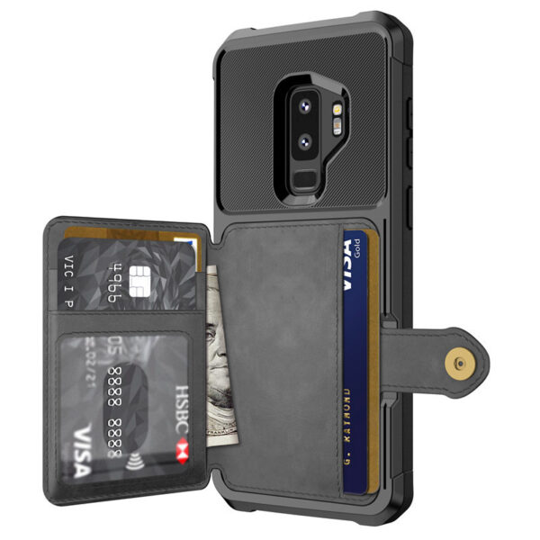 Luxury PU Leather Wallet Case for Samsung Galaxy S10 S9 Plus - Image 2