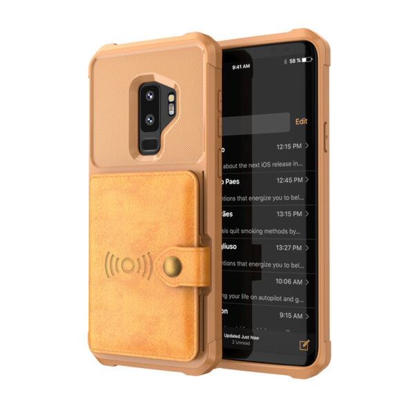 Luxury PU Leather Wallet Case for Samsung Galaxy S10 S9 Plus - Image 4