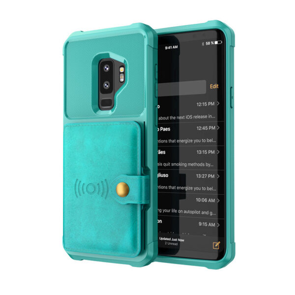 Luxury PU Leather Wallet Case for Samsung Galaxy S10 S9 Plus - Image 7