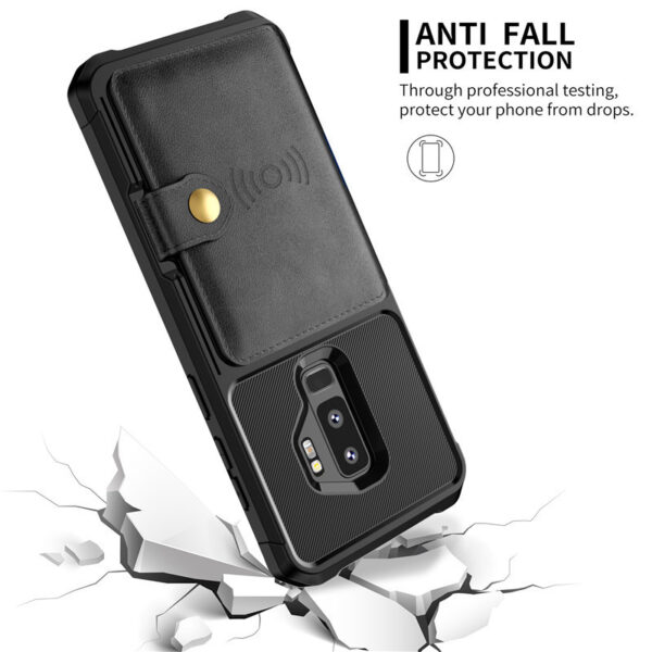 Luxury PU Leather Wallet Case for Samsung Galaxy S10 S9 Plus - Image 6