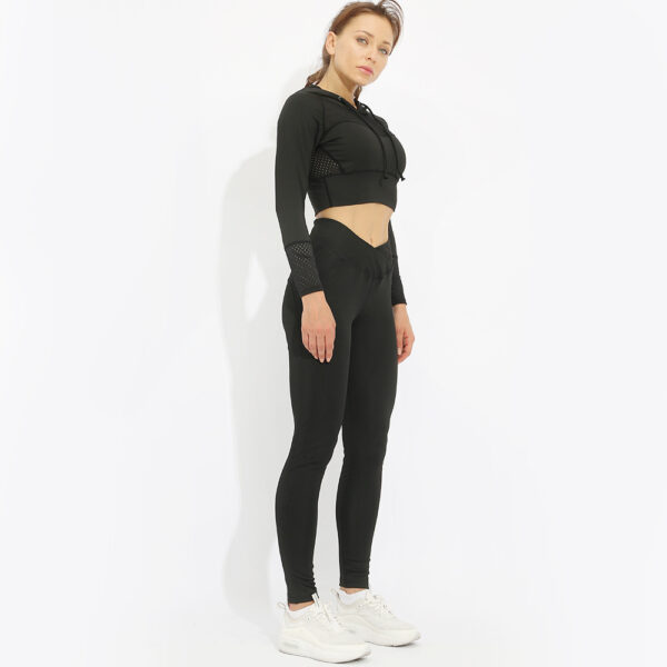 Women Running Leggings Fitness High Waist Tight Pants Sportswear - Image 9