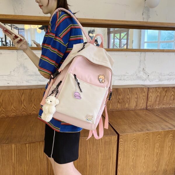 Schoolbag Female New Korean Version Of The Trend Of College Style Ins Girl Backpack Japanese Junior High School Student Backpack - Image 7