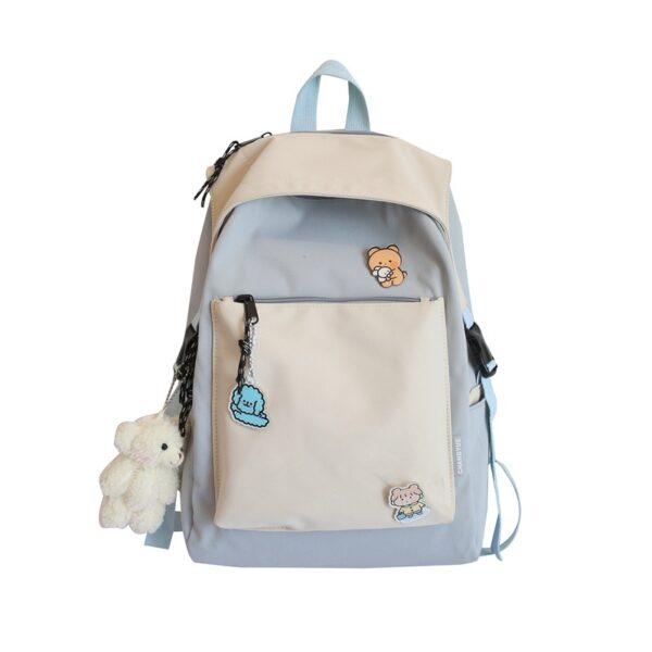 Schoolbag Female New Korean Version Of The Trend Of College Style Ins Girl Backpack Japanese Junior High School Student Backpack - Image 5