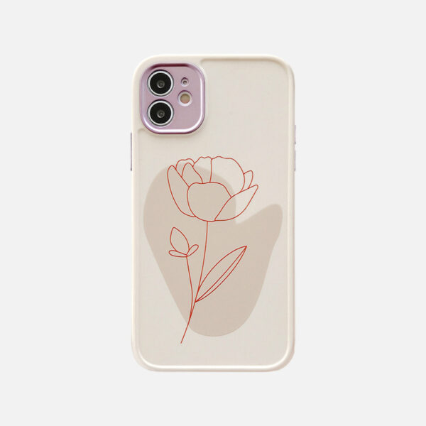 Compatible With , Compatible With  , Vintage Leaf Flower  Phone Case Shockproof Soft Back Cover - Image 2